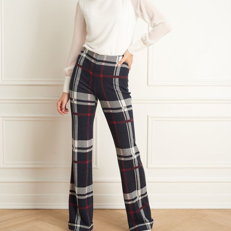 Pantalon à carreaux