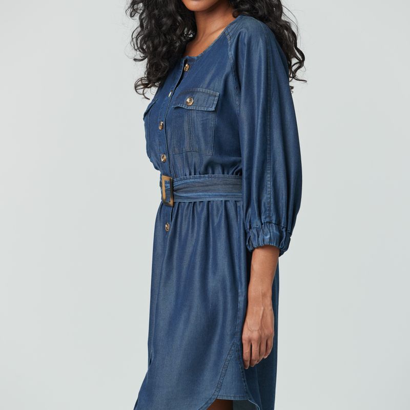 Robe courte manche bouffante