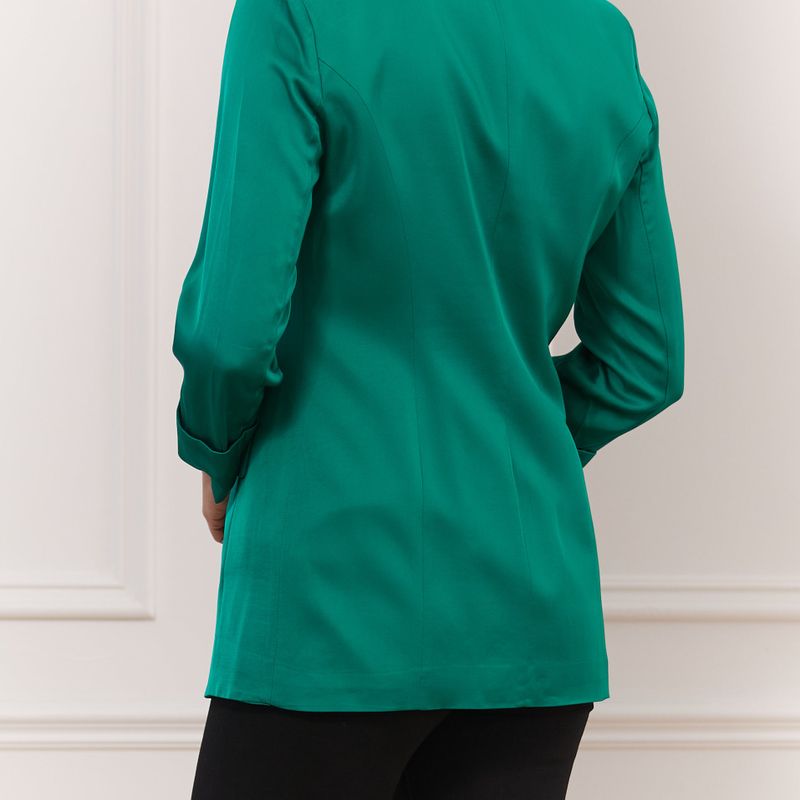 Satin Single Button Jacket