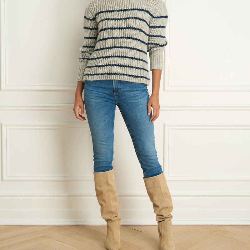 Tricot Rayé Alpaca Wool Blend