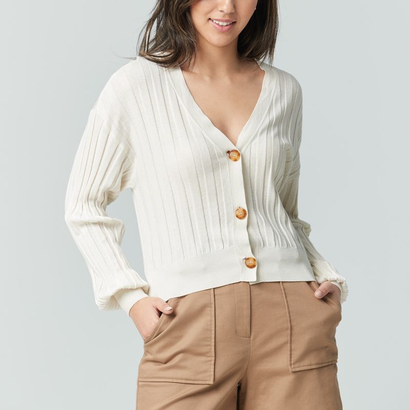 Cardigan court manche ample