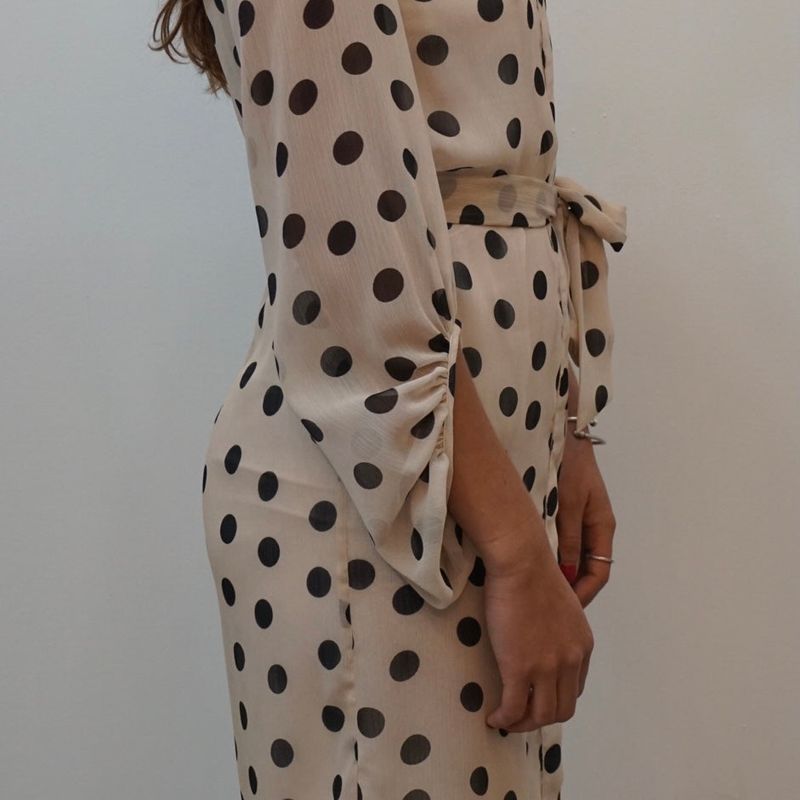 Polka Dot Long Sleeve Dress