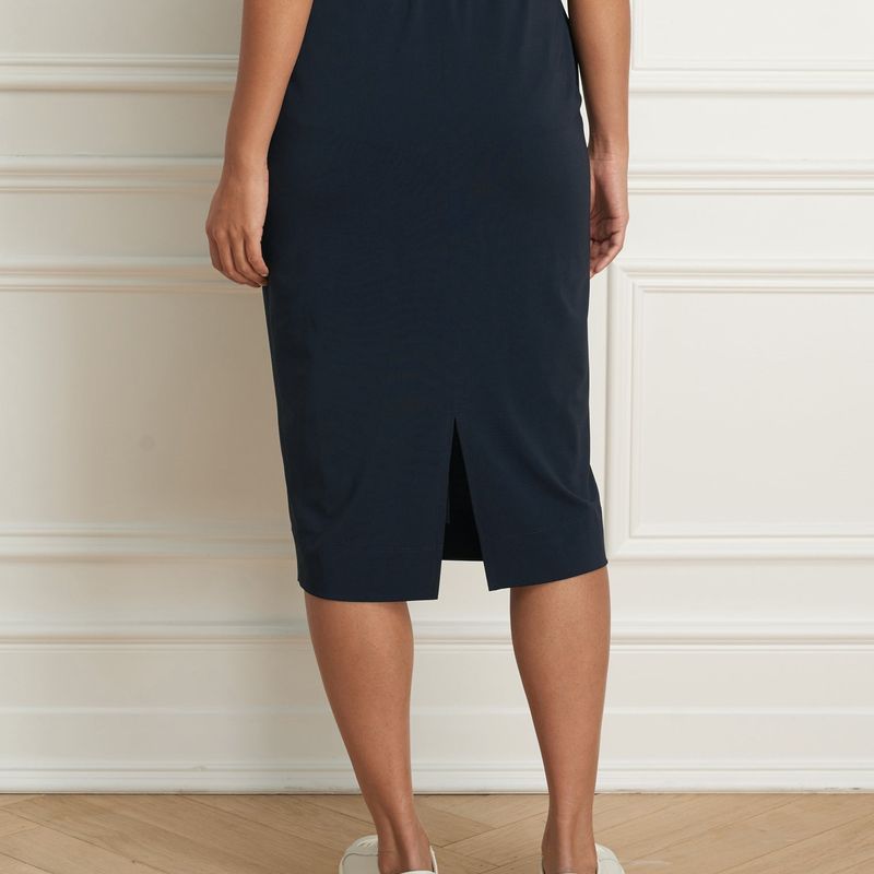 Matte jersey pencil skirt