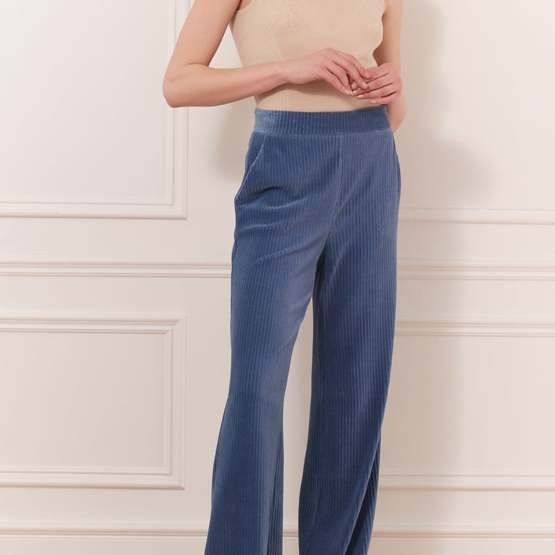 Corduroy straight leg pant
