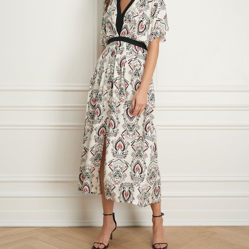 Kimono maxi dress