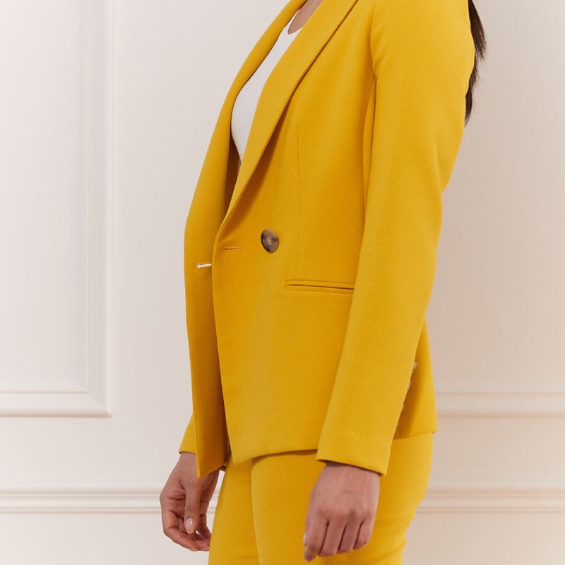 Basket Weave Double-Breast Jacket
