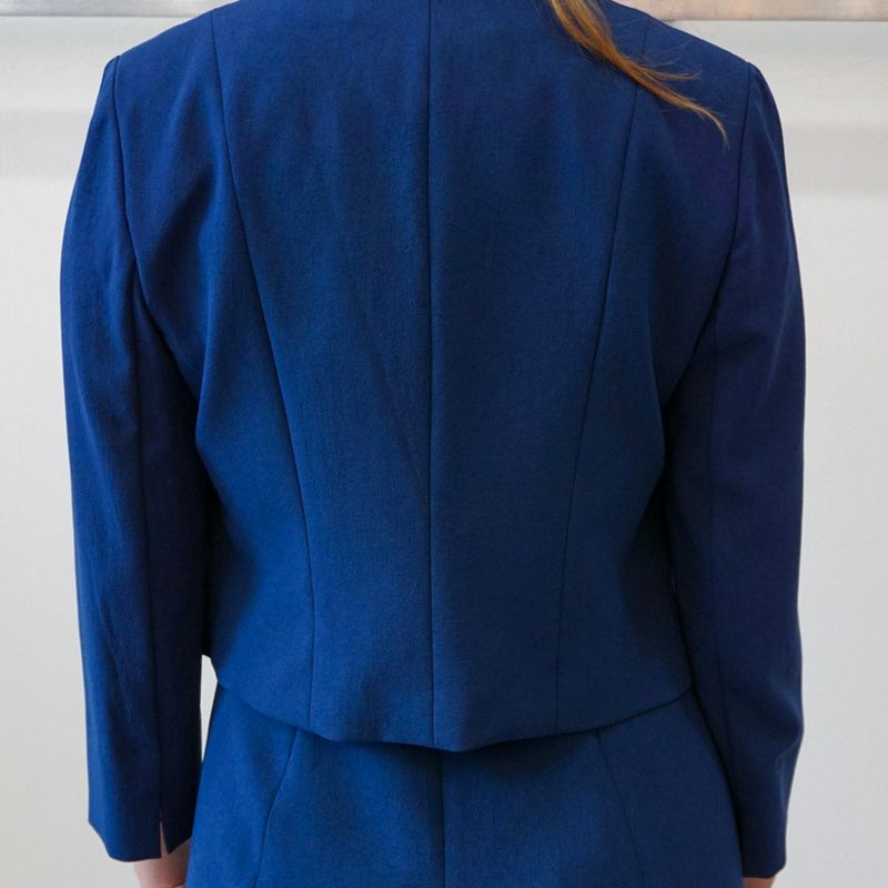 Stretch Crepe Open Jacket