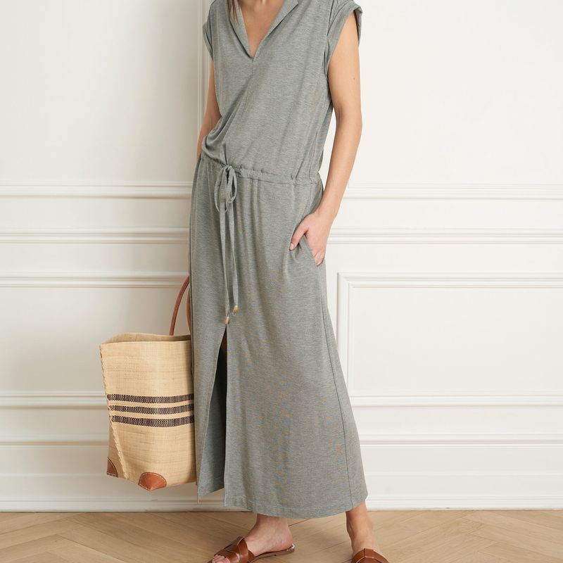Maxi drop waist dress
