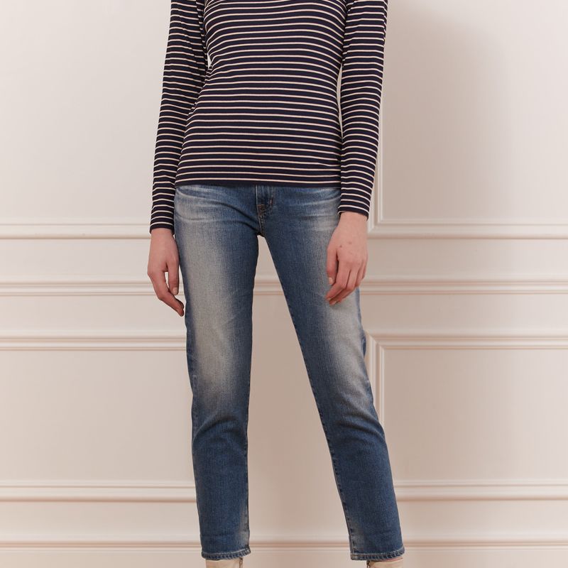 Haut crew neck avec boutons épaule