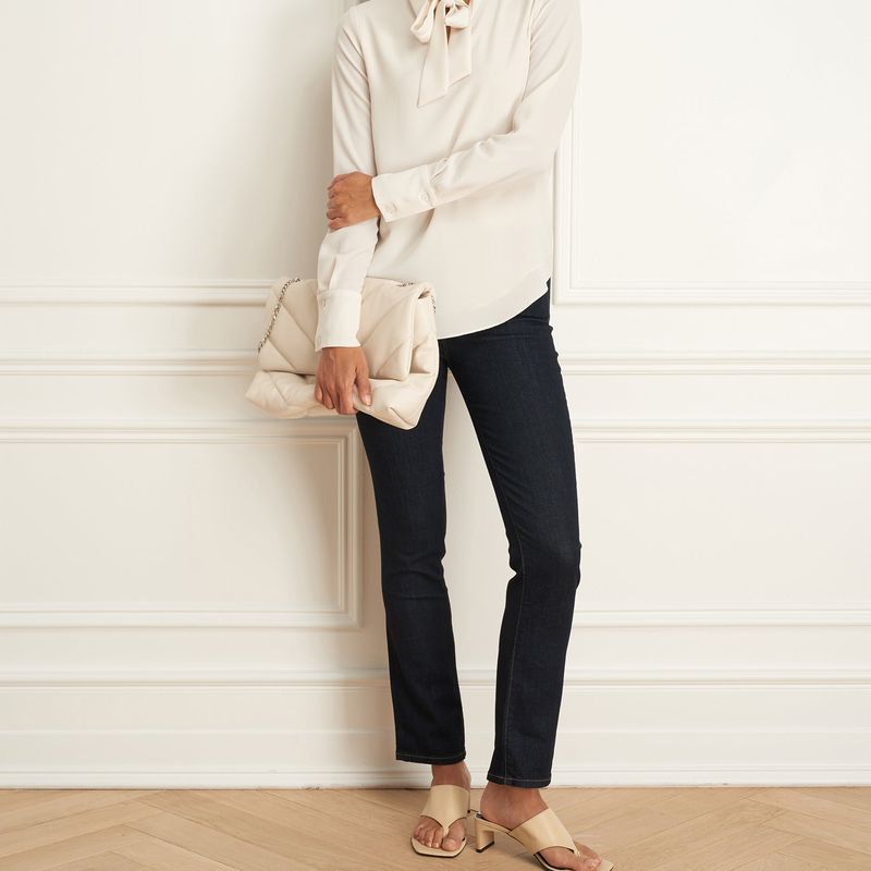 Blouse Manches Longues Avec Cravates