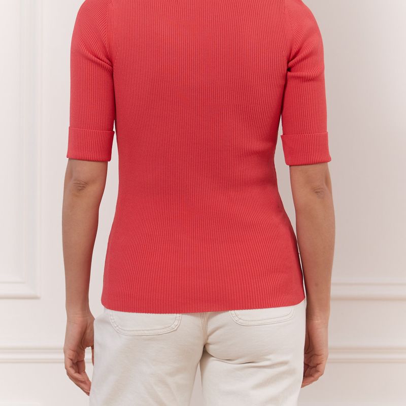 Viscose Blend V Neck T-Shirt Sweater