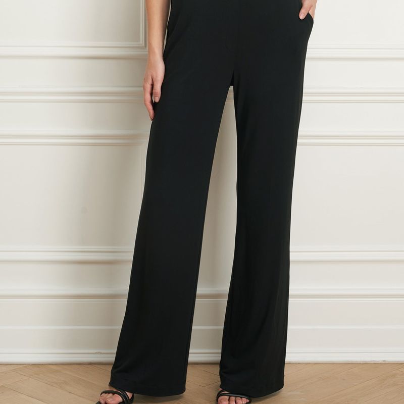 Straight pant with elastic band