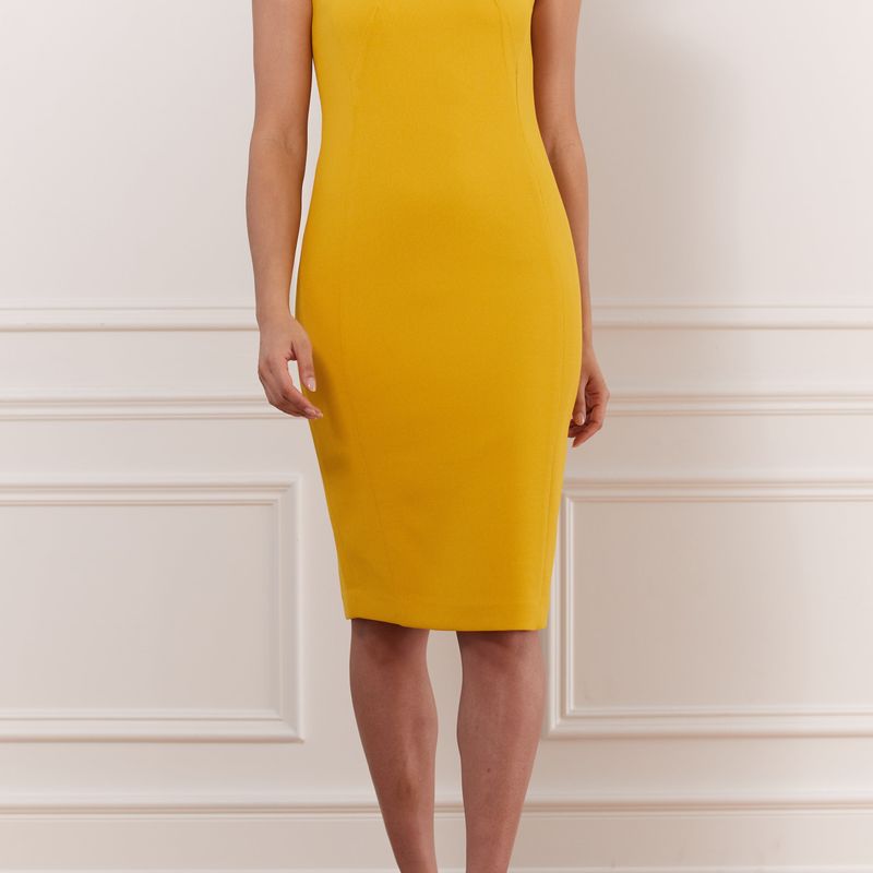 Basket Weave Boat Neck Dress