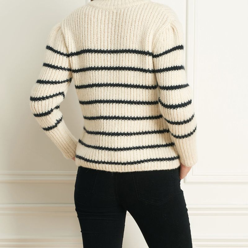 Tricot Rayé Alpaca Wool Blend