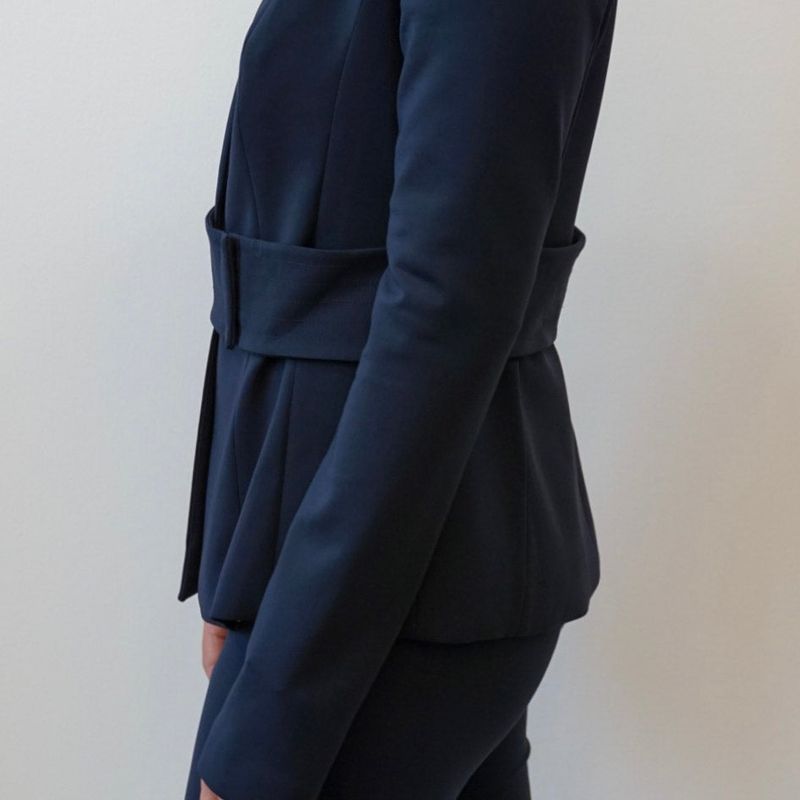 Open Jacket With Belt