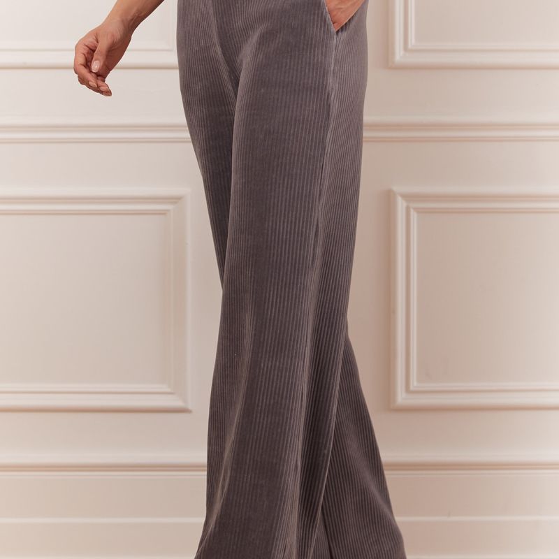 Corduroy straight leg pant