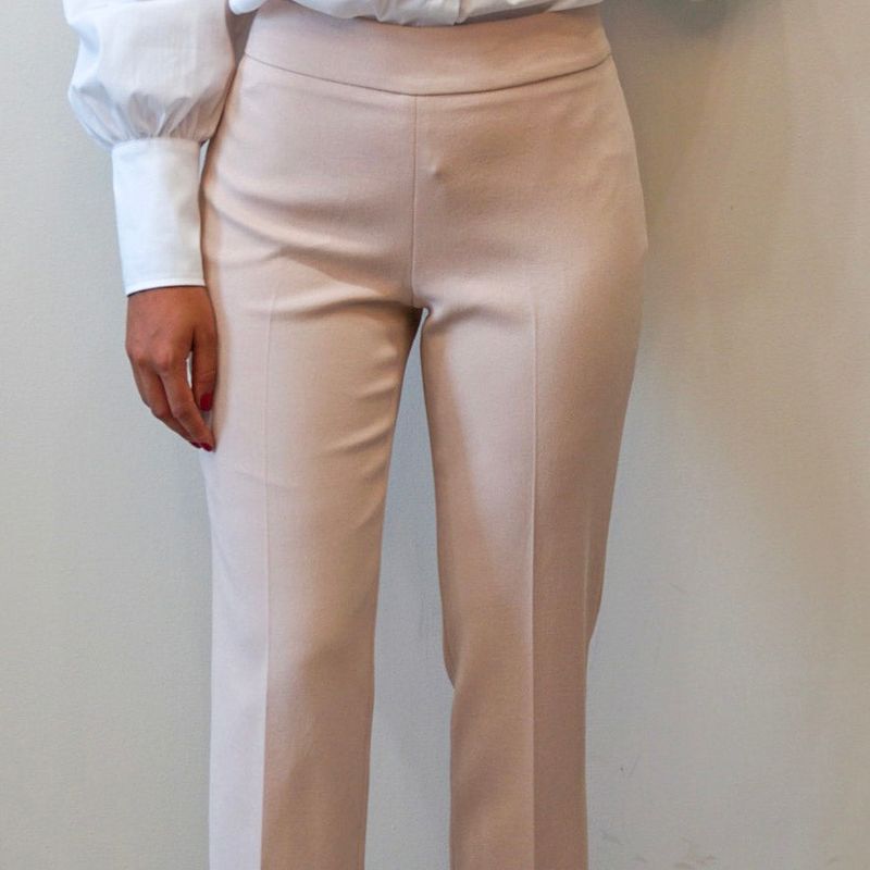 Cigarette Pant,Crincle Weave