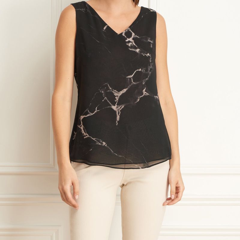 Camisole en imprimée marbre