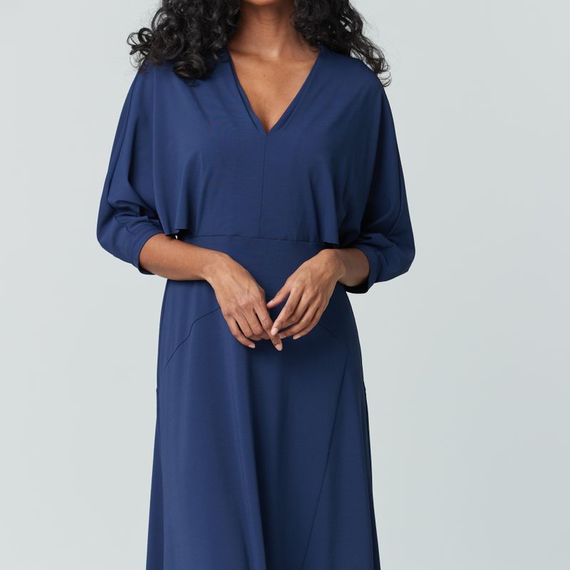 Robe croisée manche ouverte