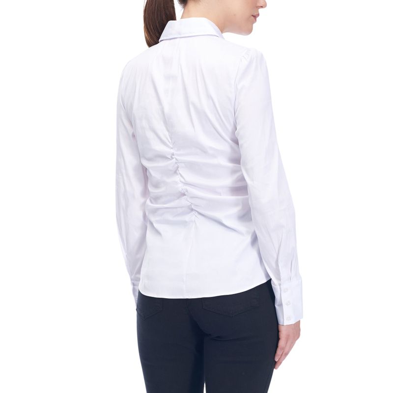 Poplin Roushed Blouse