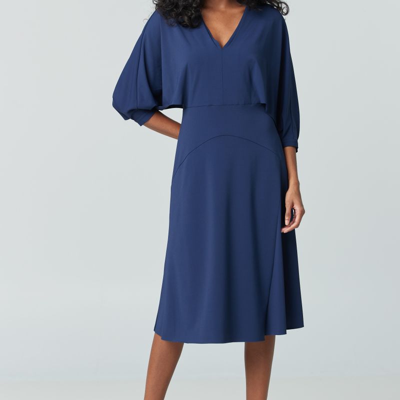 Robe croisée manche ouverte
