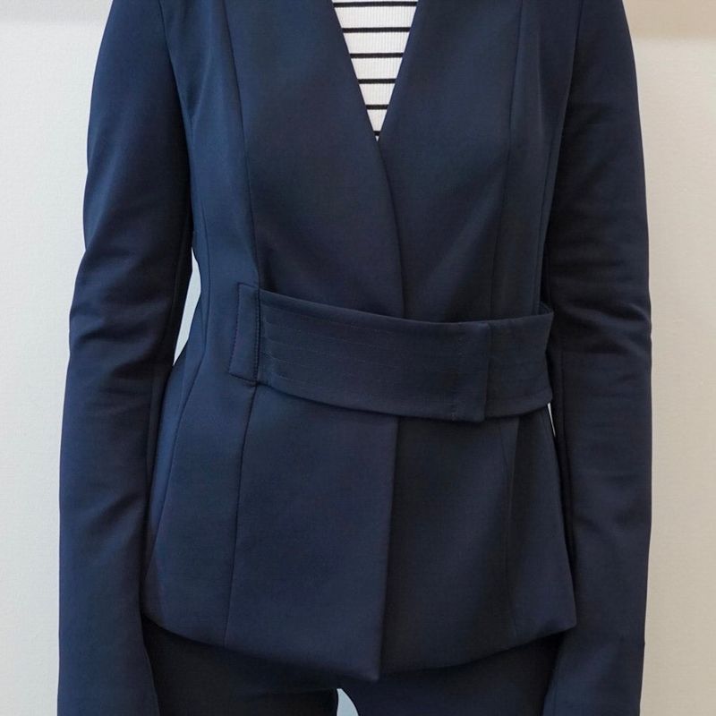 Open Jacket With Belt
