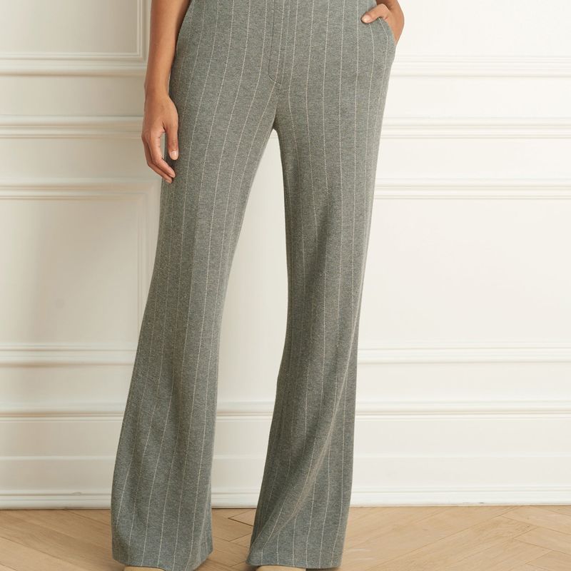 Pantalon Jambe Large à rayure