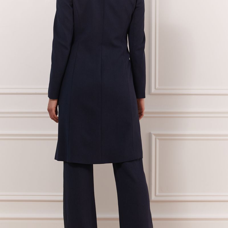 Stretch Crepe Long Jacket