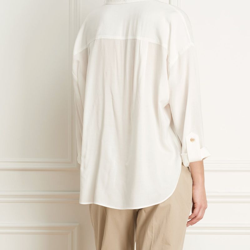 Flowy over shirt wth patch poket