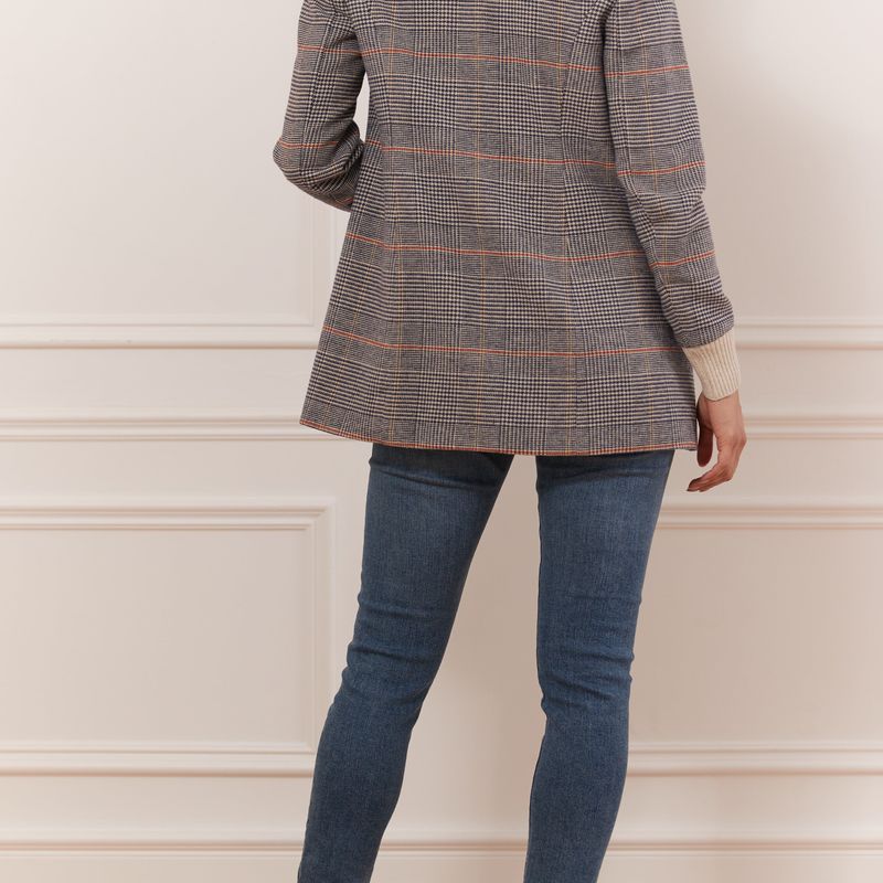 Veston avec col en tricot détachable