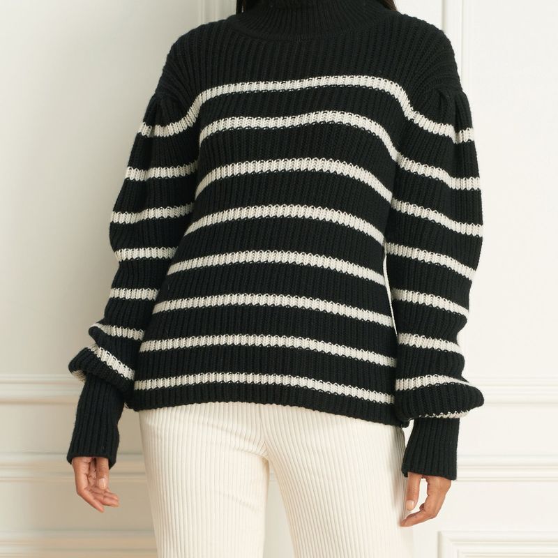 Tricot Rayé Alpaca Wool Blend