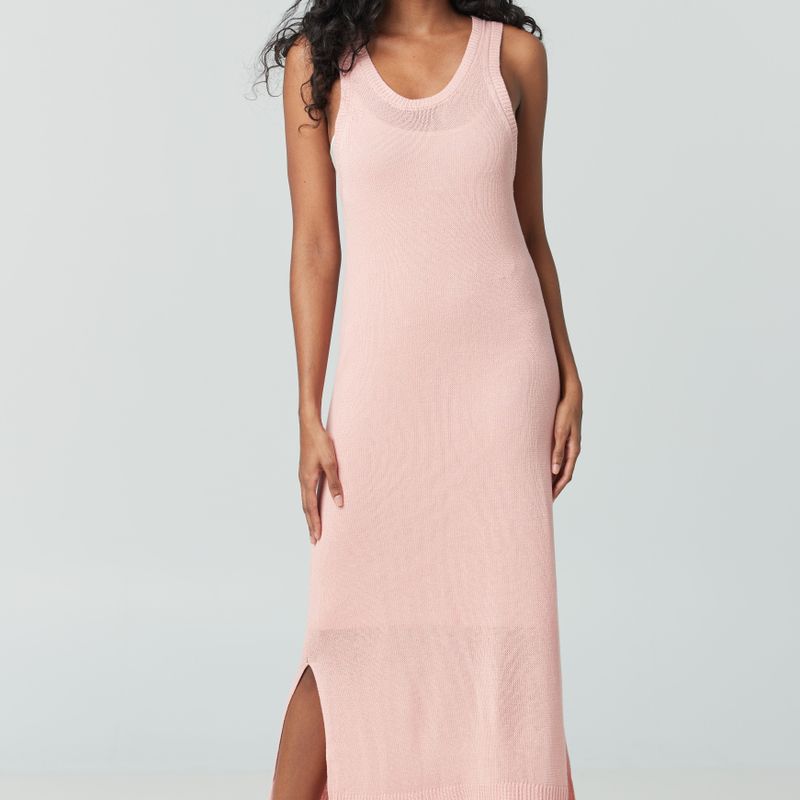 Robe longue encolre en round