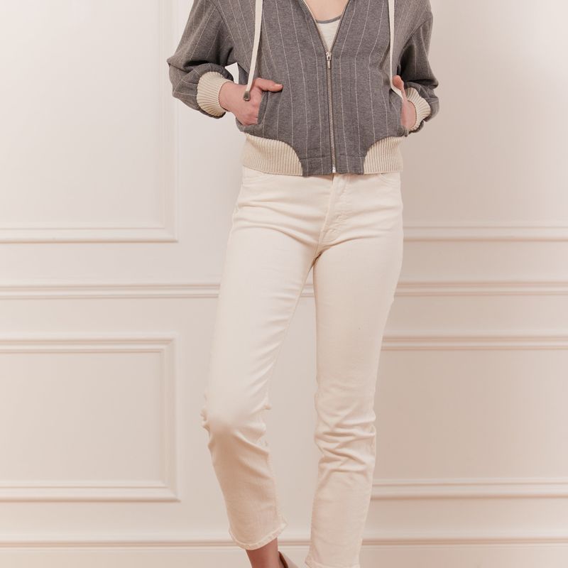Veste type bomber avec capuchon