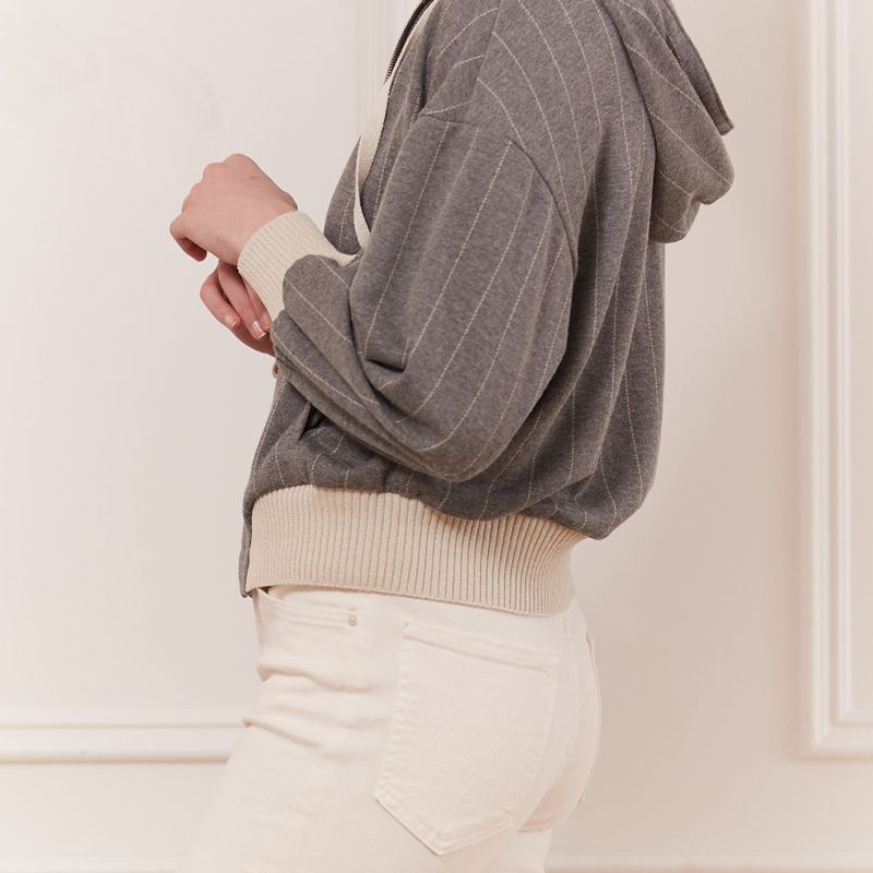 Veste type bomber avec capuchon