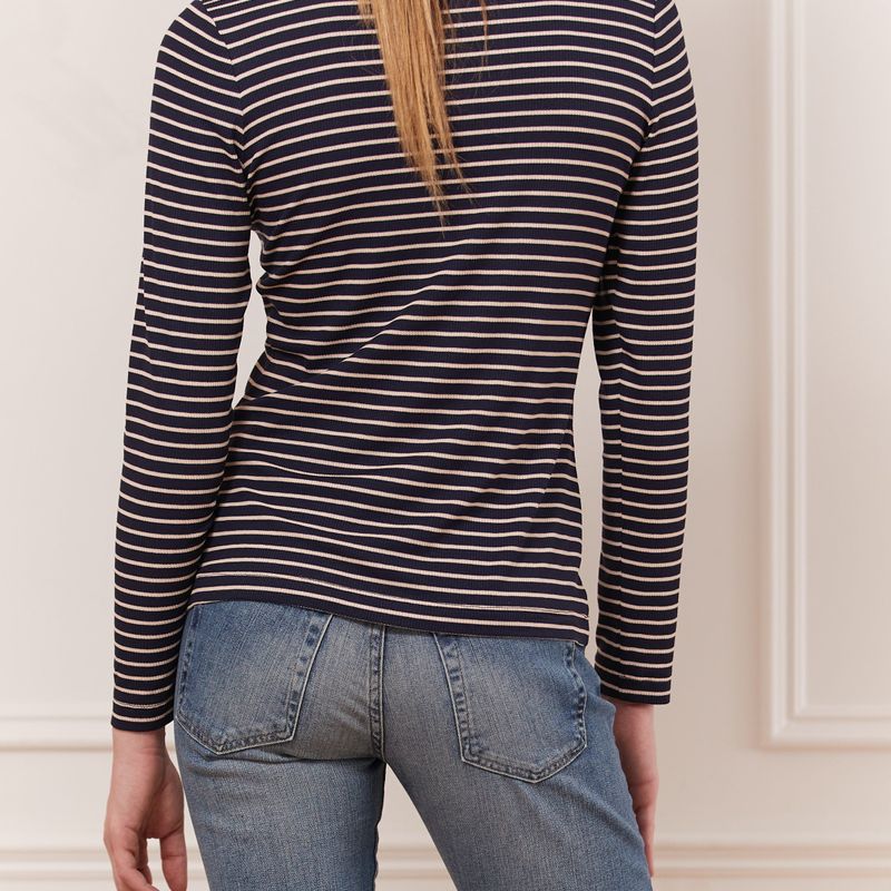 Haut crew neck avec boutons épaule