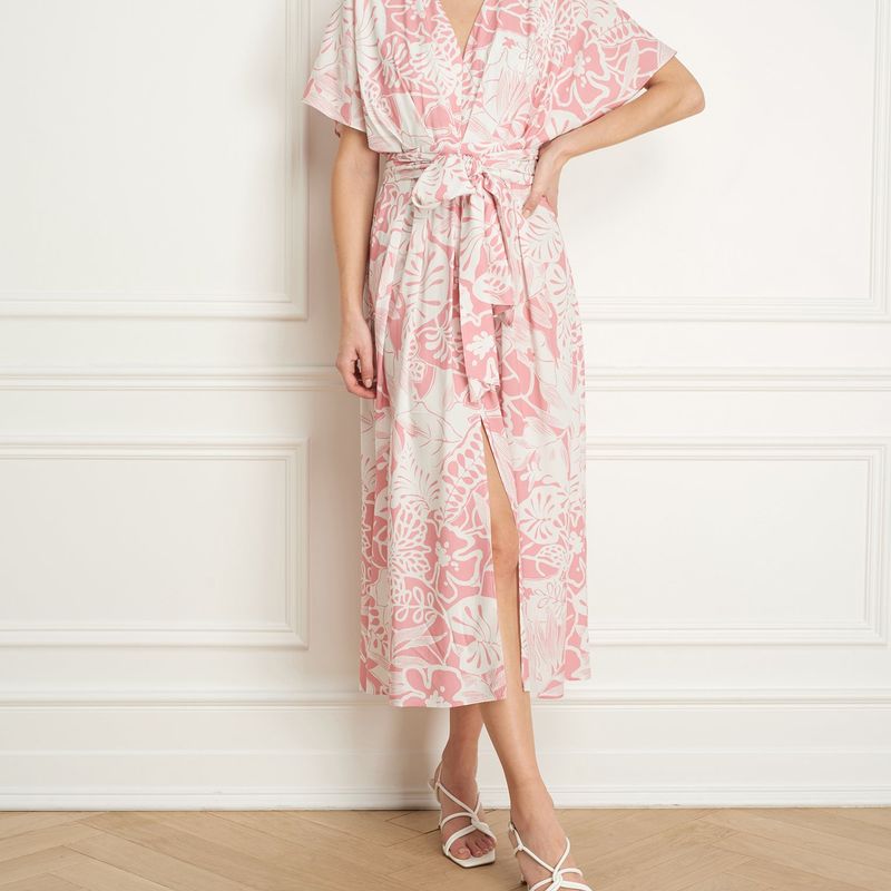 Kimono maxi dress