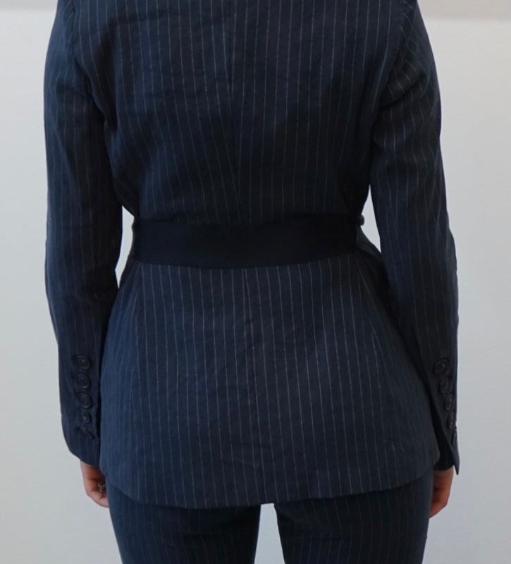 Single Button Jacket With Pockets