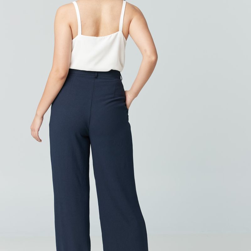 Pantalon avec plis