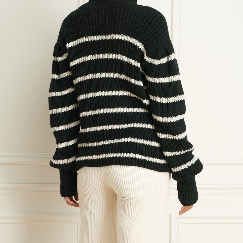 Tricot Rayé Alpaca Wool Blend