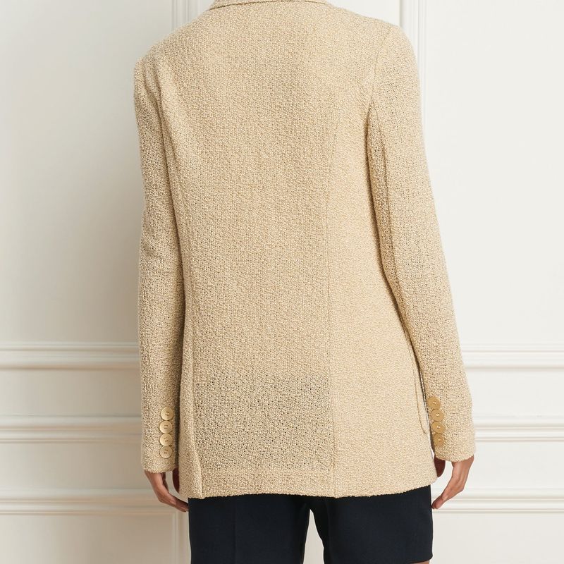 Boyfriend jacket wth patch pockets