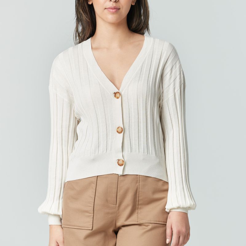 Cardigan court manche ample