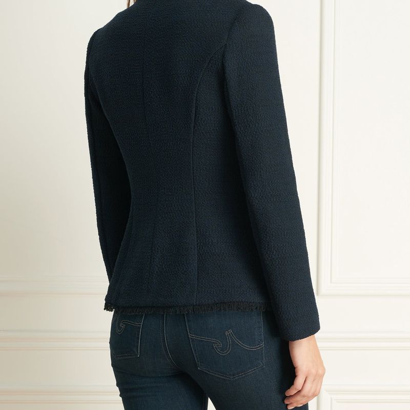Chanel Tweed Veston Avec Poches