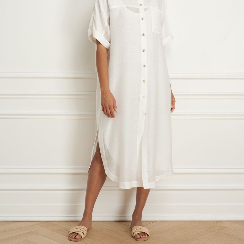 Maxi short sleeve dress