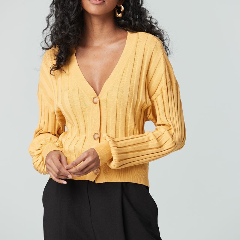 Cardigan court manche ample