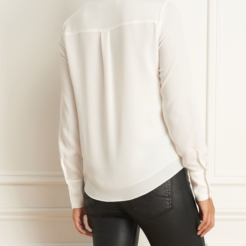 Blouse Manches Longues Avec Cravates