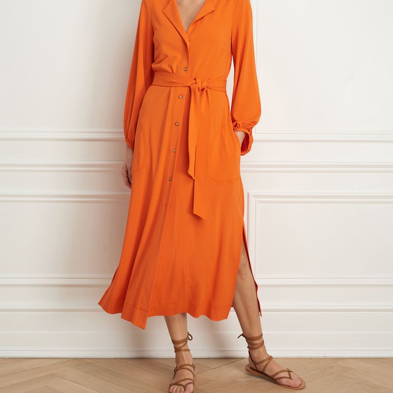 Maxi Dress with billowy sleeves