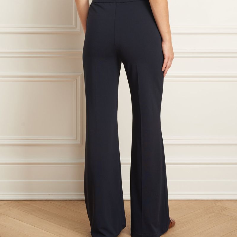 Pantalon en jersey mat avec bande élastique à la taille