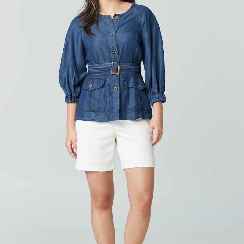 Robe courte manche bouffante