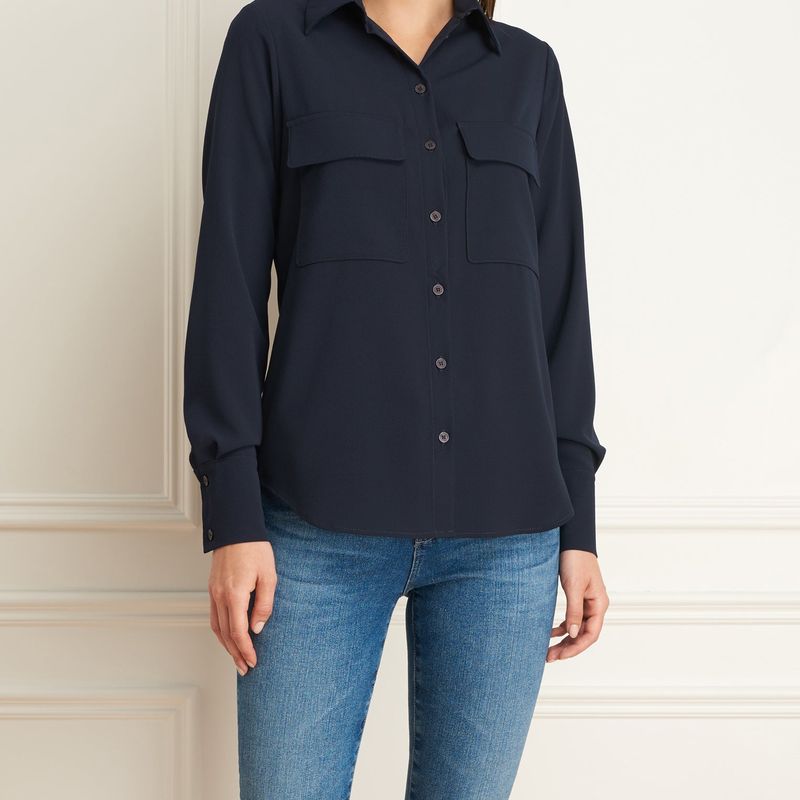 Blouse Manches Longues Avec Poches
