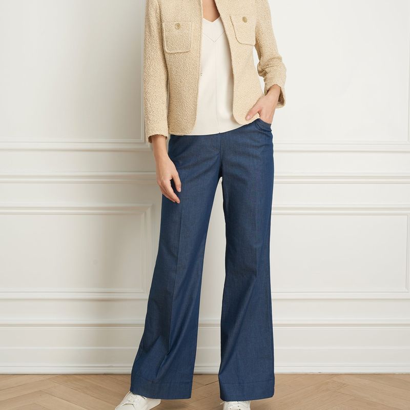 Crop jacket with patch pokets